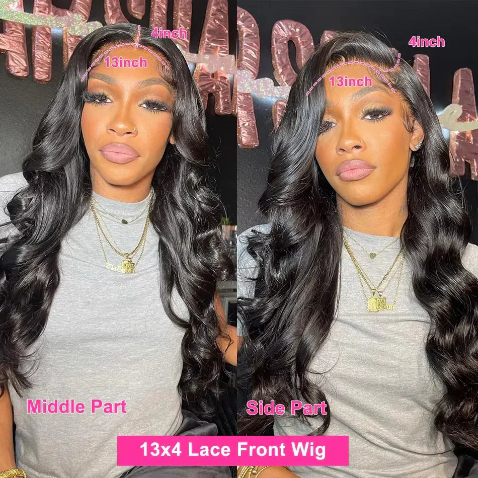 Body Wave Lace Front Human Hair Wigs