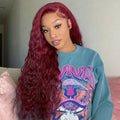 Wine Red Deep Hair Wigs
