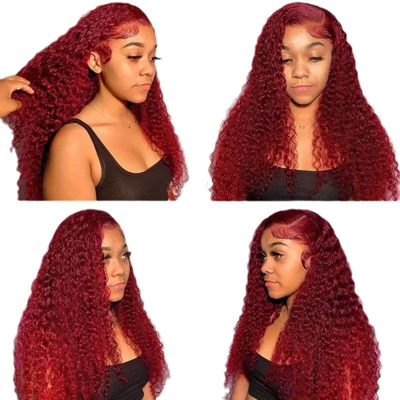 Wine Red Deep Hair Wigs