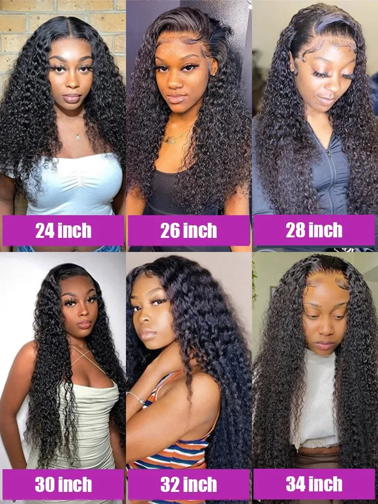 Brazilian Pre Plucked Curly Human Hair Wigs