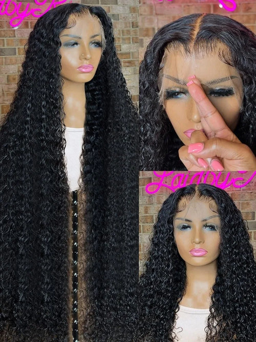 Brazilian Pre Plucked Curly Human Hair Wigs