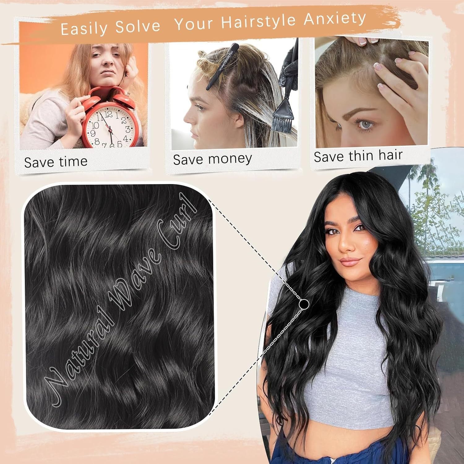 European And American Style Wig Women's Front Lace Wig